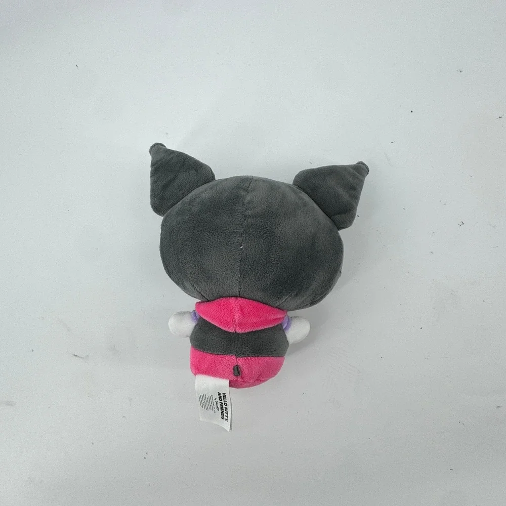 Sanrio Kuromi Plush Toy Hello Kitty and Friends‎ 8in Grey Pink Skull Streetwear